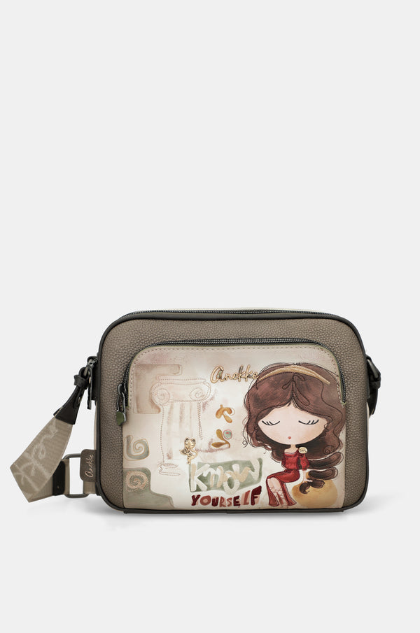 Borsa a tracolla con tasca frontale Muse