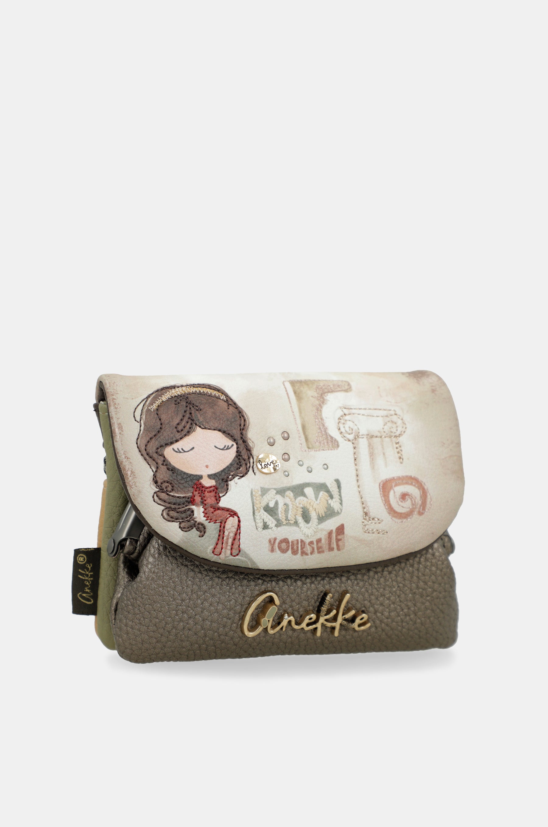 Portamonete con patta Muse