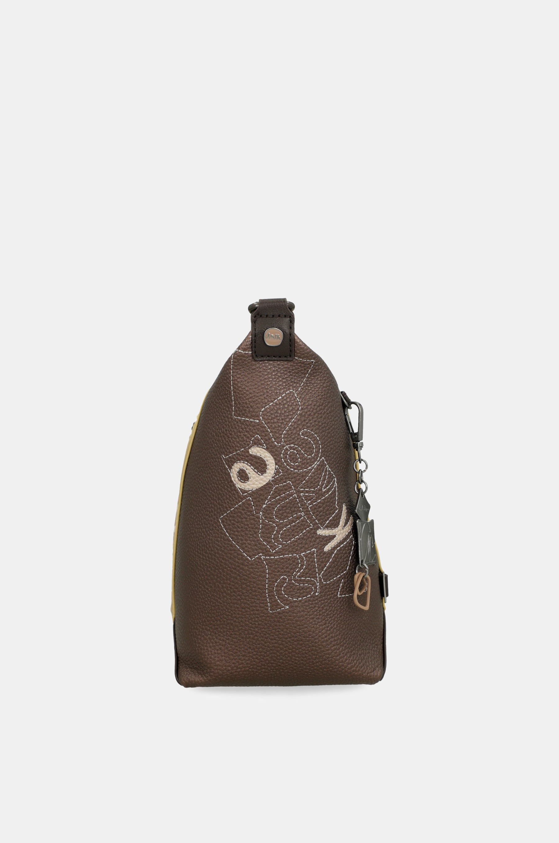 Borsa a tracolla con stampa Bloom