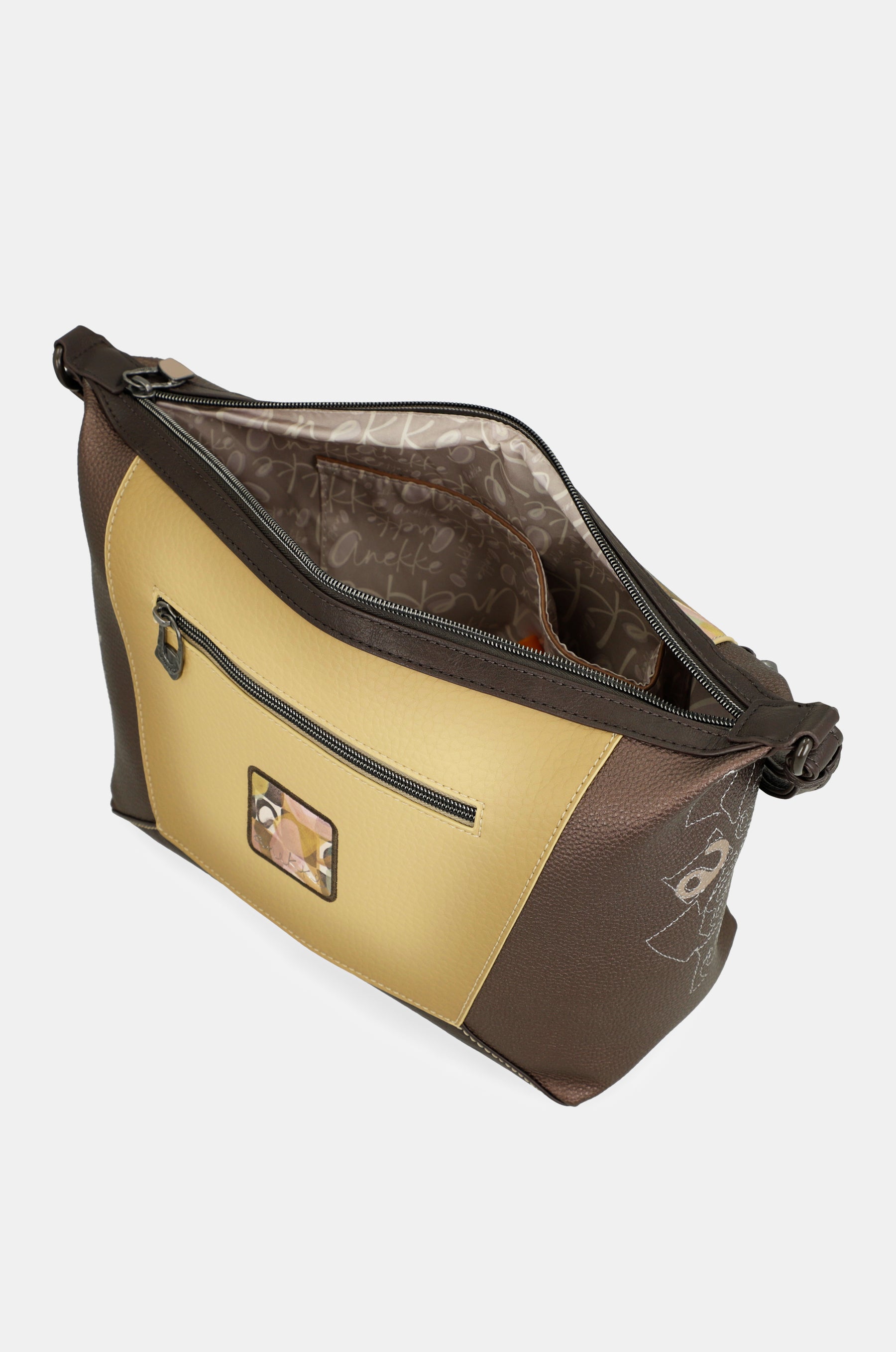 Borsa a tracolla con stampa Bloom