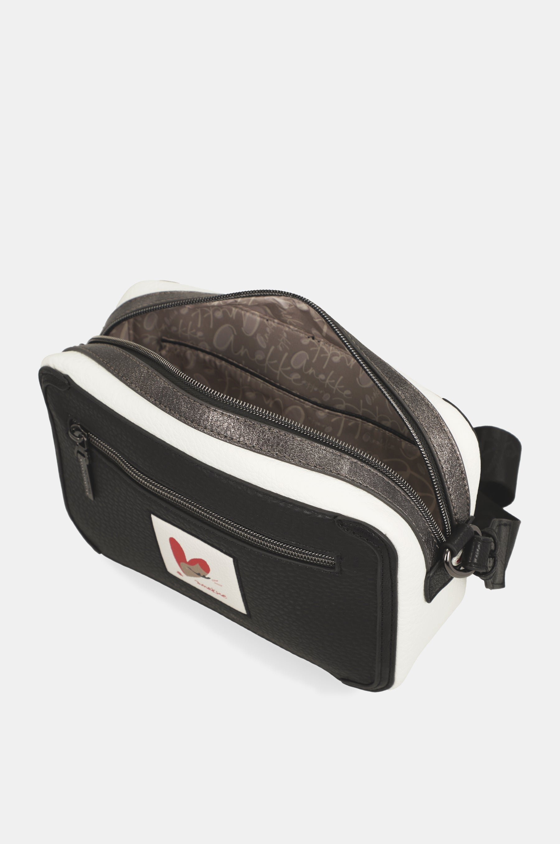 Borsa a tracolla con stampa Eikon