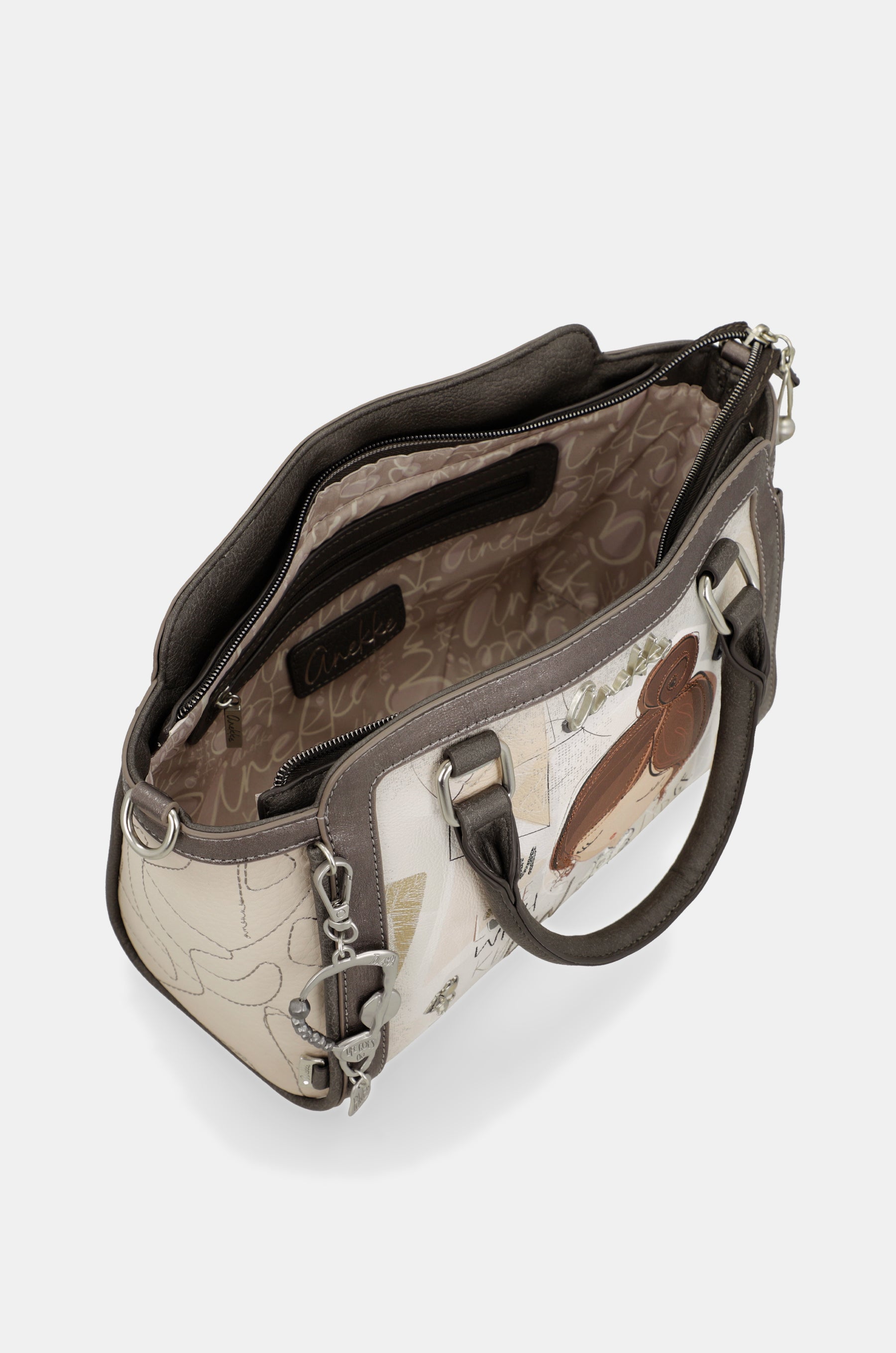 Borsa con manico corto e tracolla Sophia