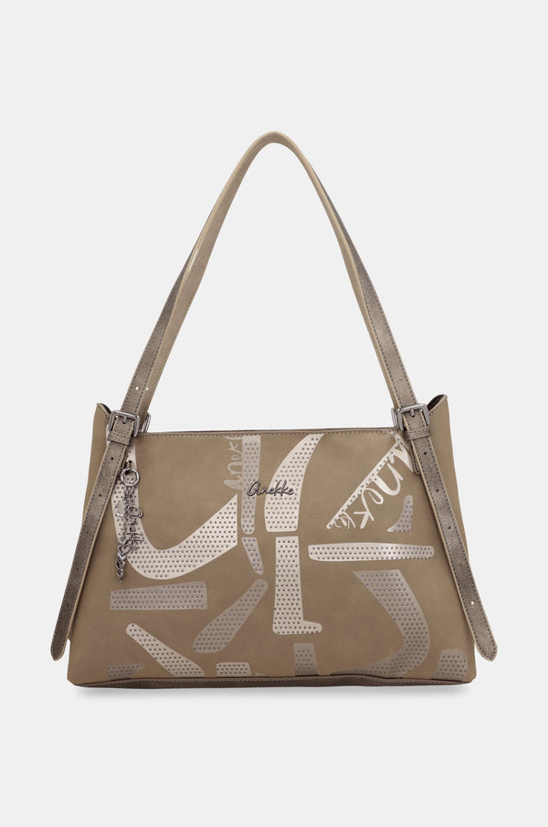 Borsa a spalla Taupe
