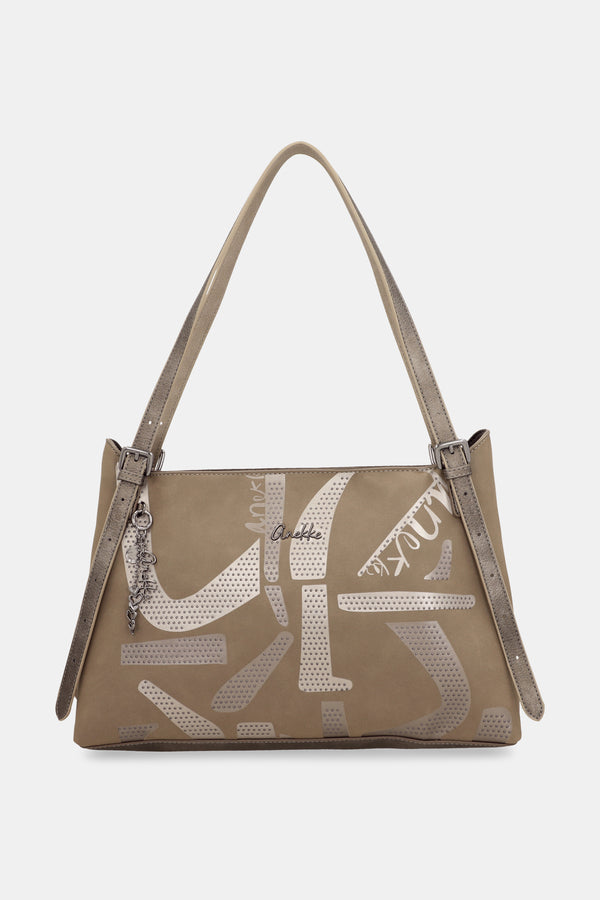 Borsa a spalla Taupe