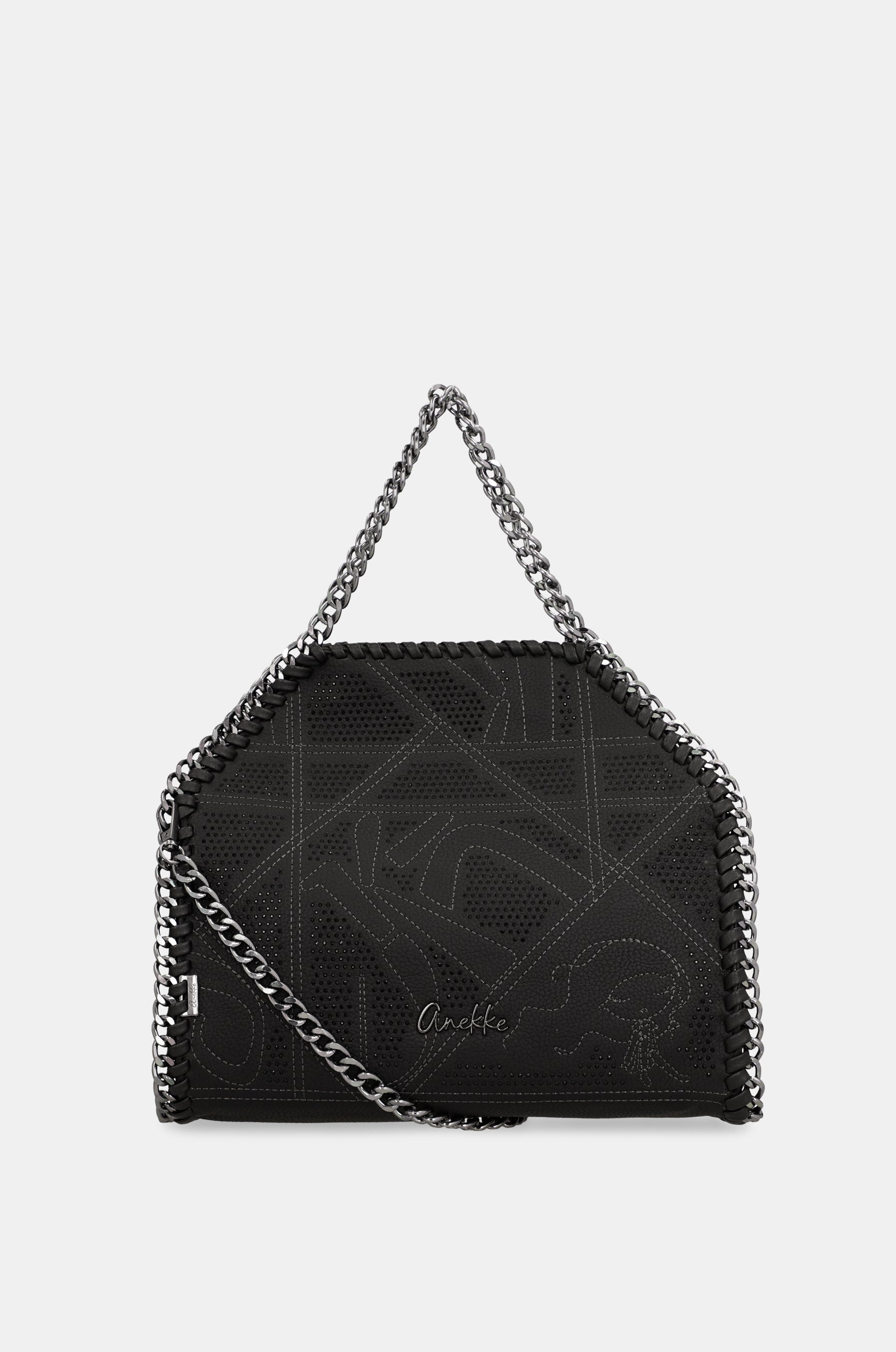 Borsa a spalla con manico in metallo Iron