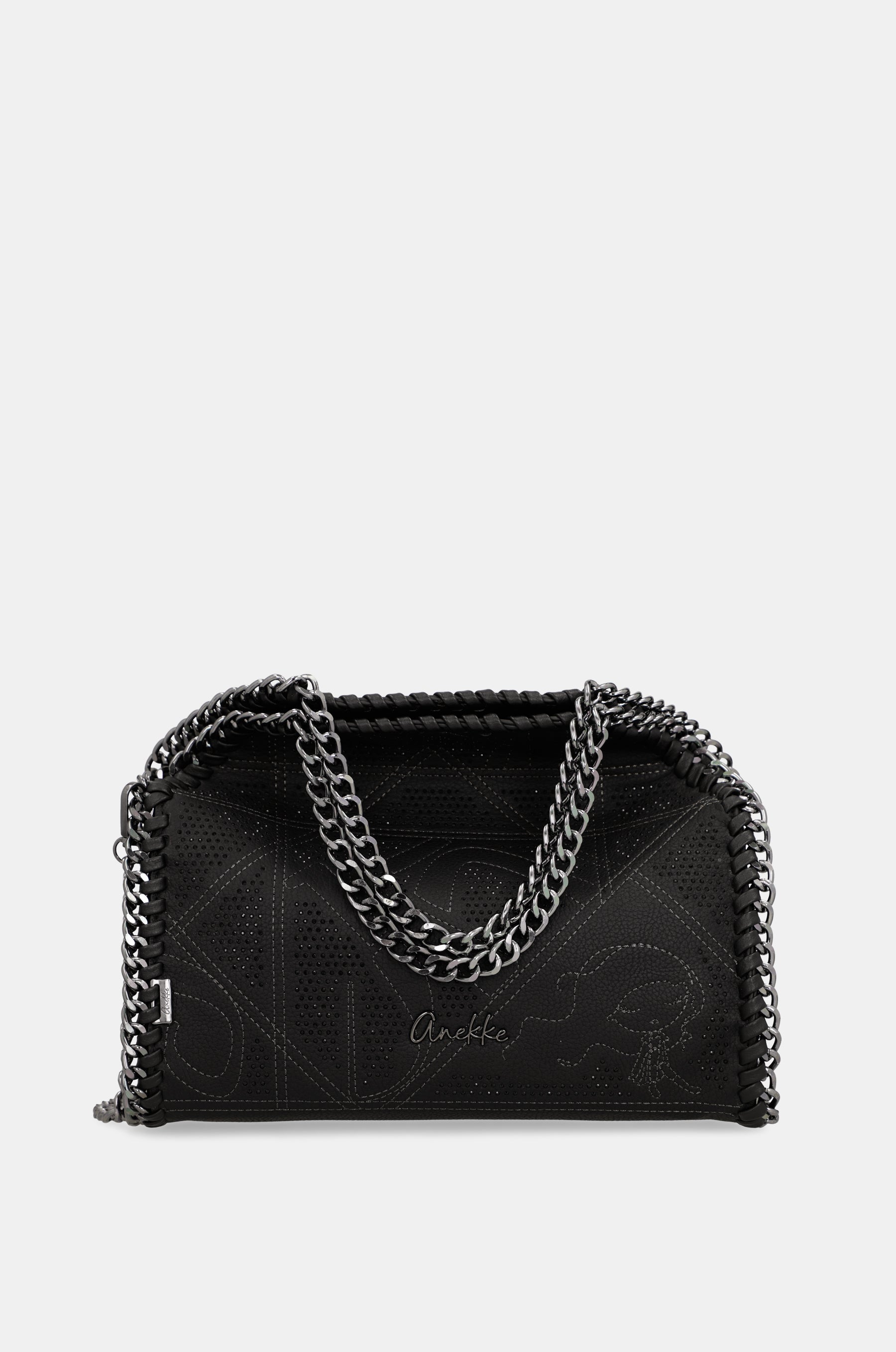 Borsa a spalla con manico in metallo Iron