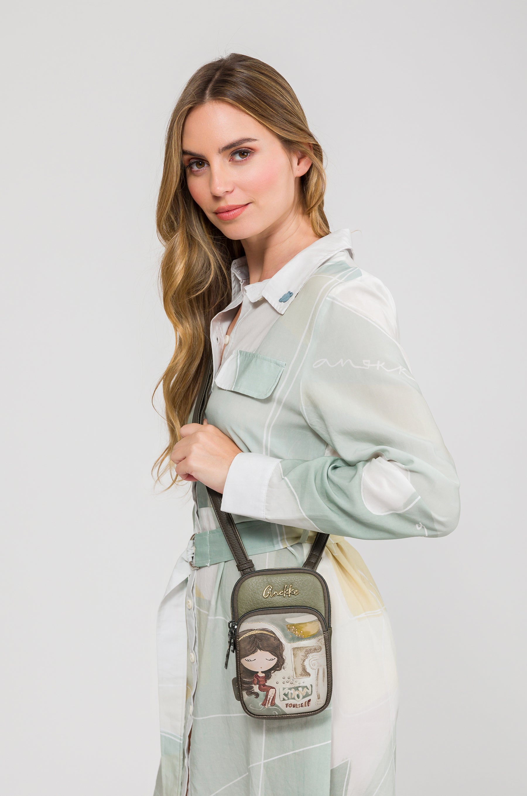 Mini borsa a tracolla con tasca Muse