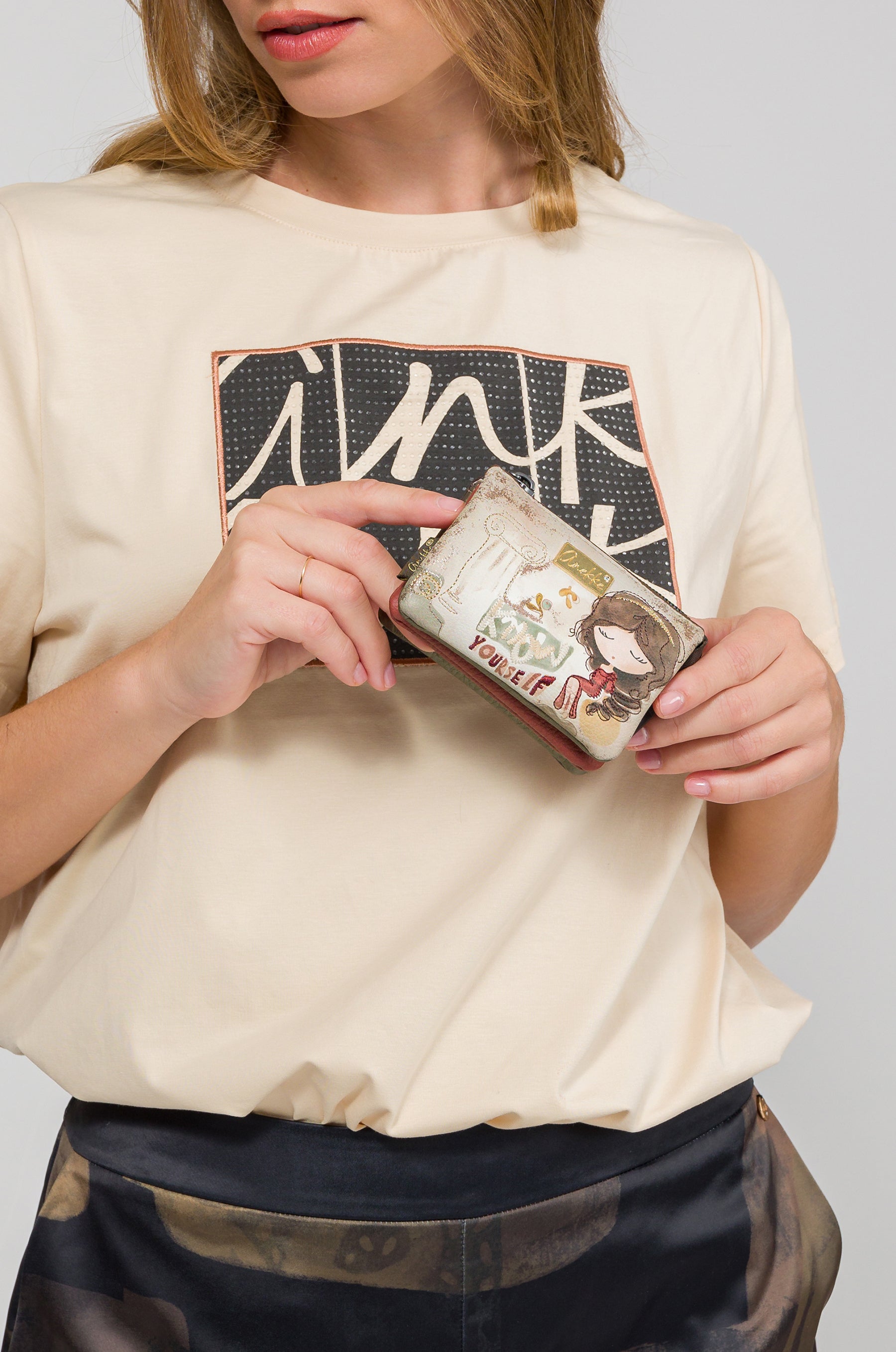 Portamonete a 3 scomparti Muse