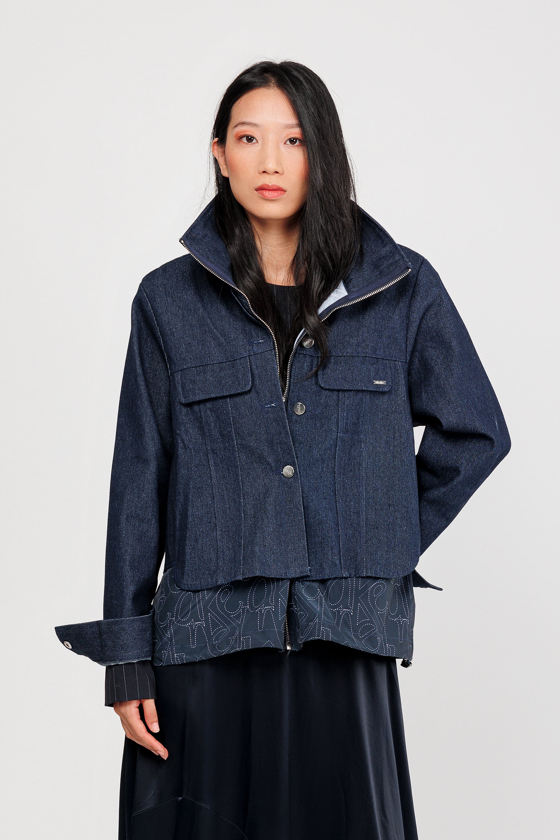 Giacca blu jeans