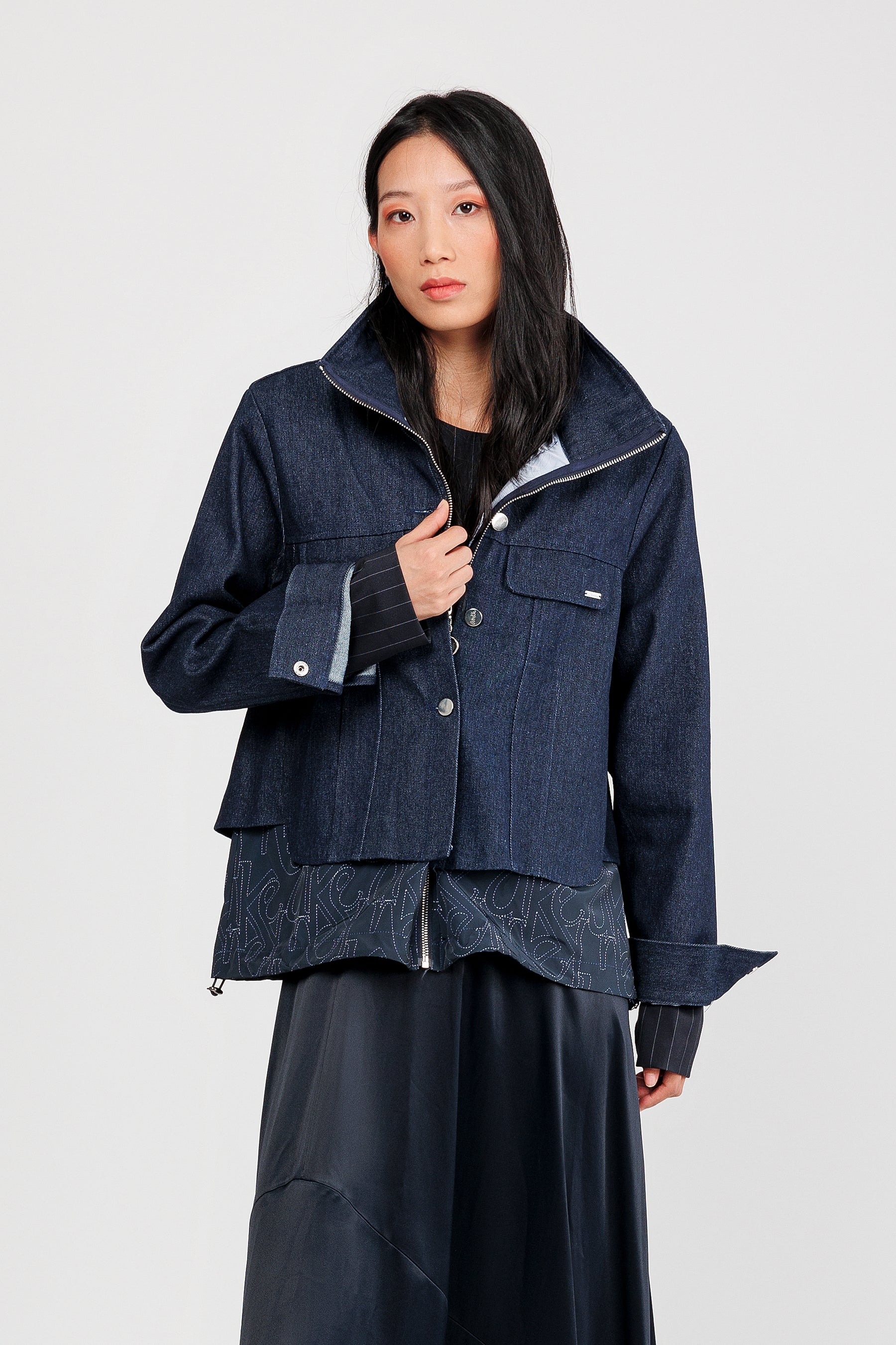 Giacca blu jeans