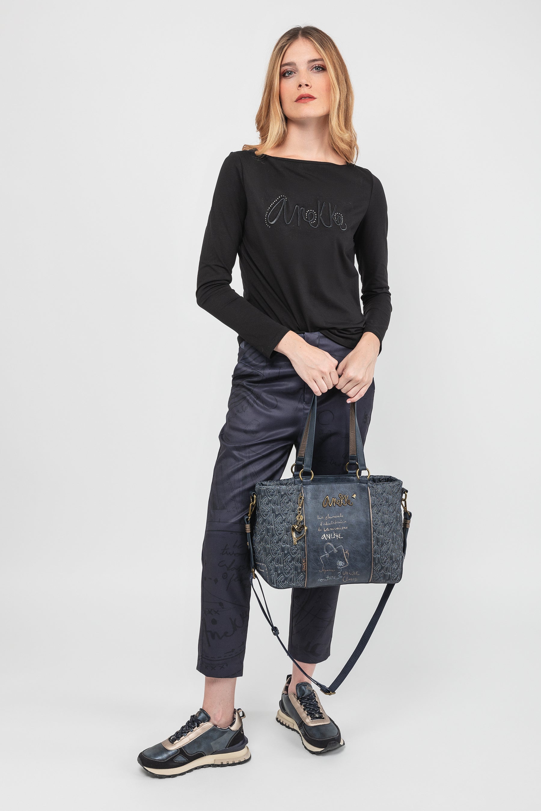 Borsa manico corto e tracolla Boutique