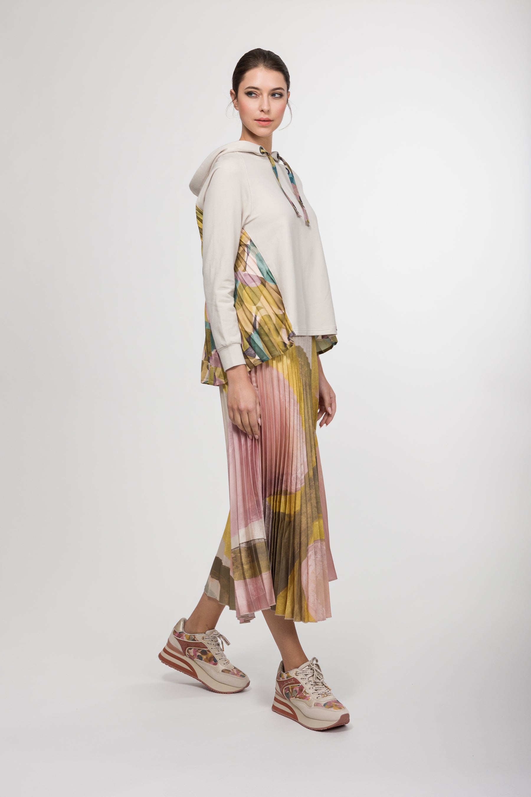 Sneakers rosa e beige Bloom