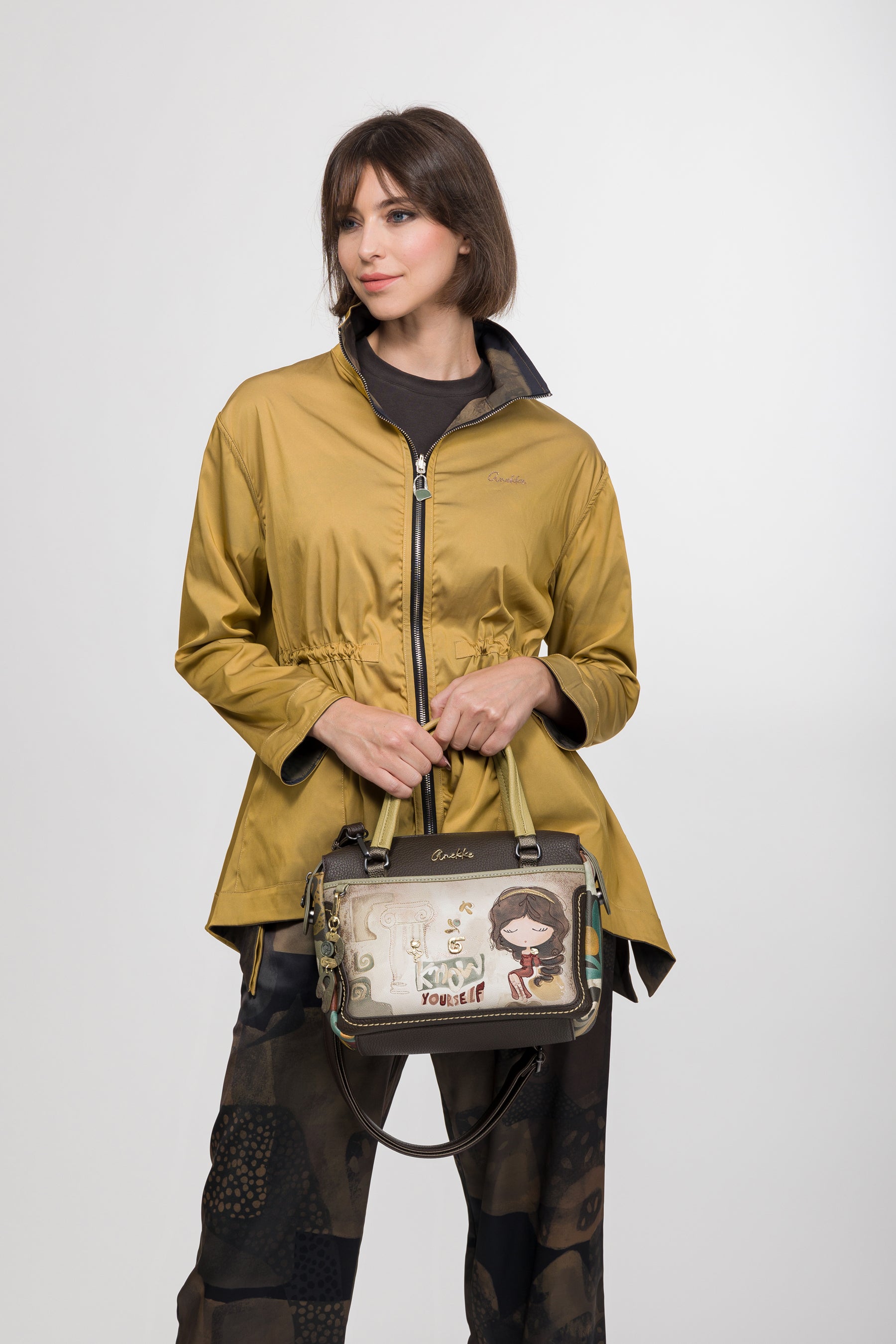 Borsa con manico corto e tracolla Muse