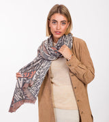 Pashmina logo marrone