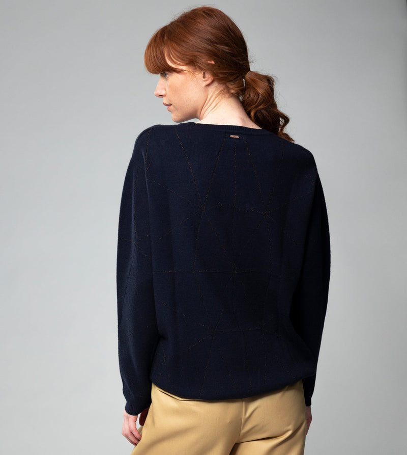 Maglione Shōen blu navy