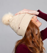 Cappello a maglia beige Shodō