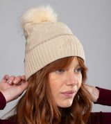 Cappello a maglia beige Shodō