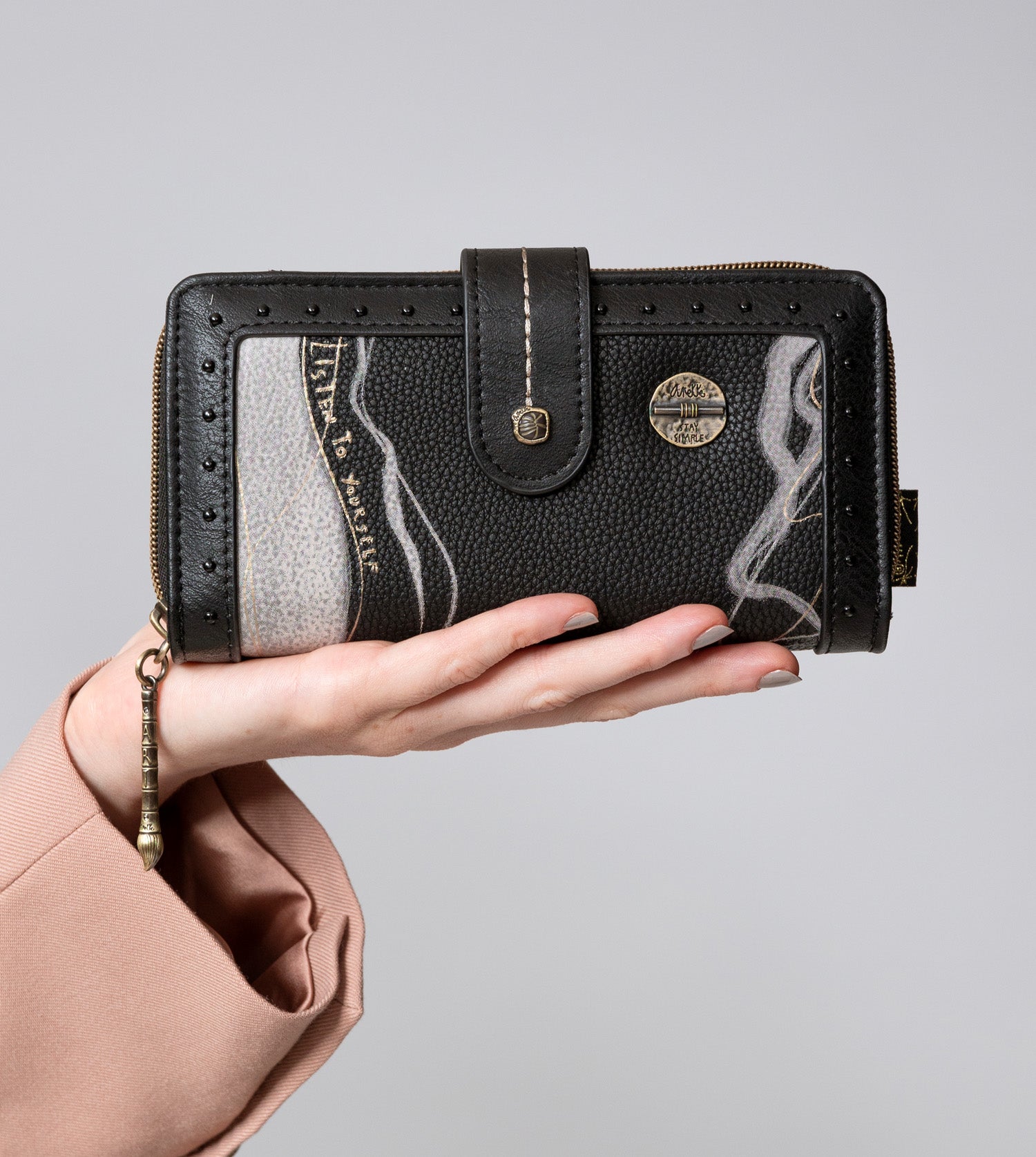 Portafoglio Nature Shodō Large RFID nero