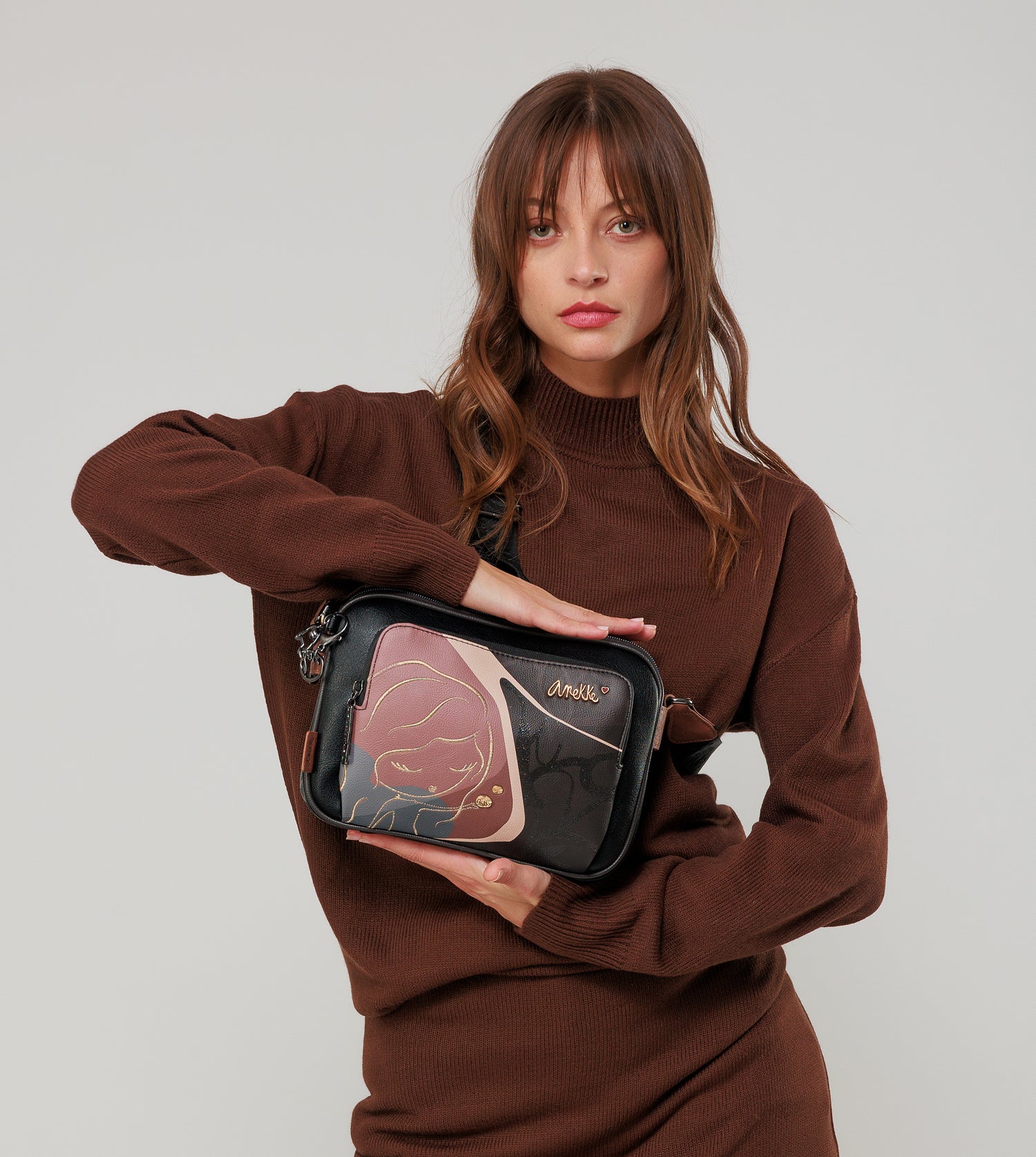Borsa a tracolla Heartbeat a 3 scomparti