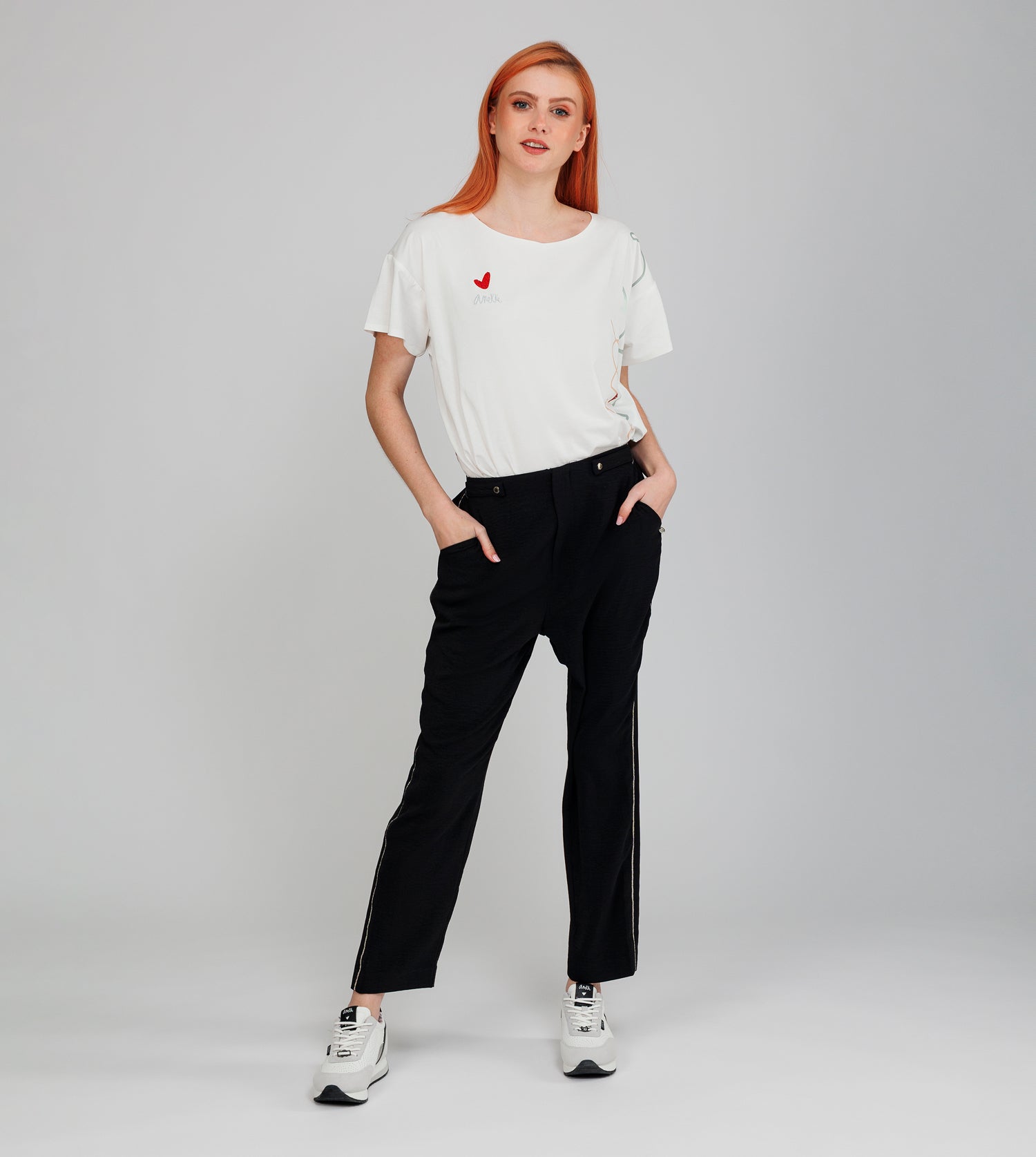 T-shirt stampata a maniche corte Alma