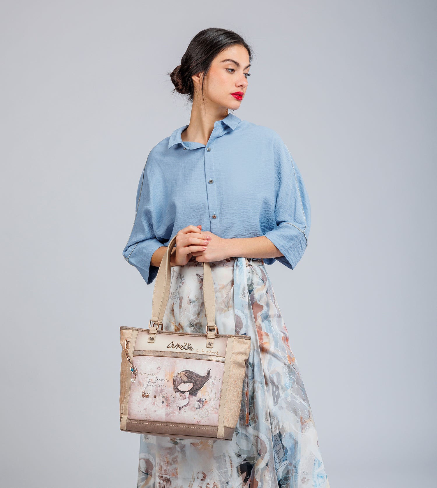 Borsa a tracolla grande Memories