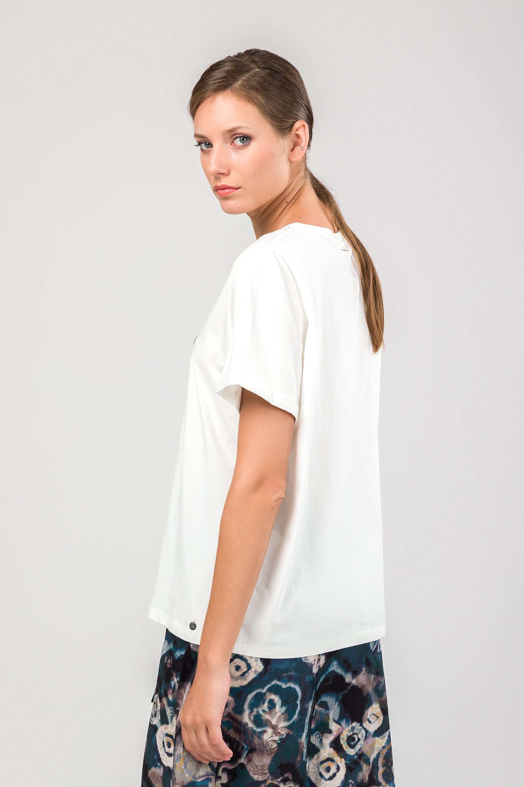 Maglietta manica corta bianca Studio