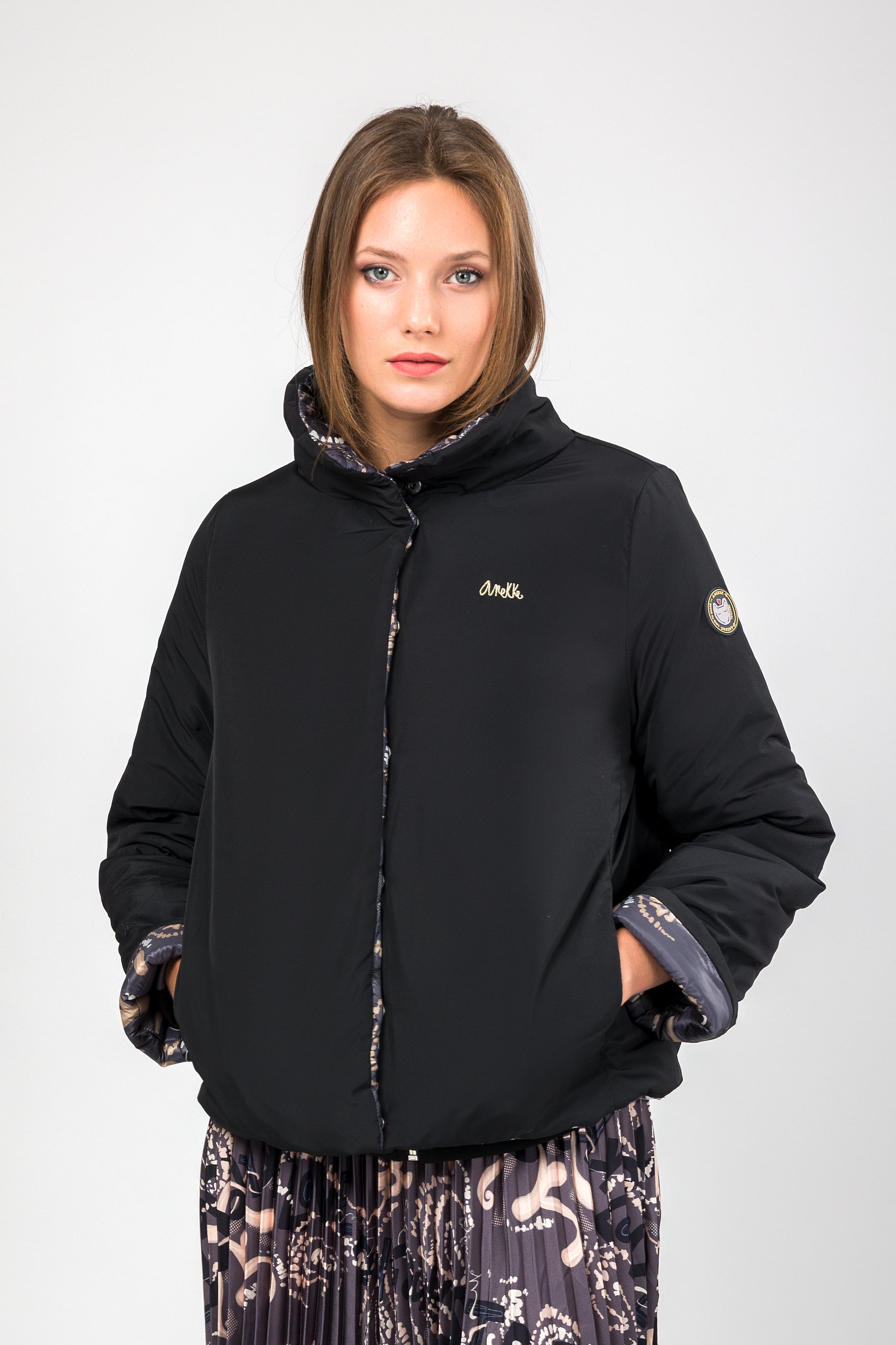 Giacca double-face verde