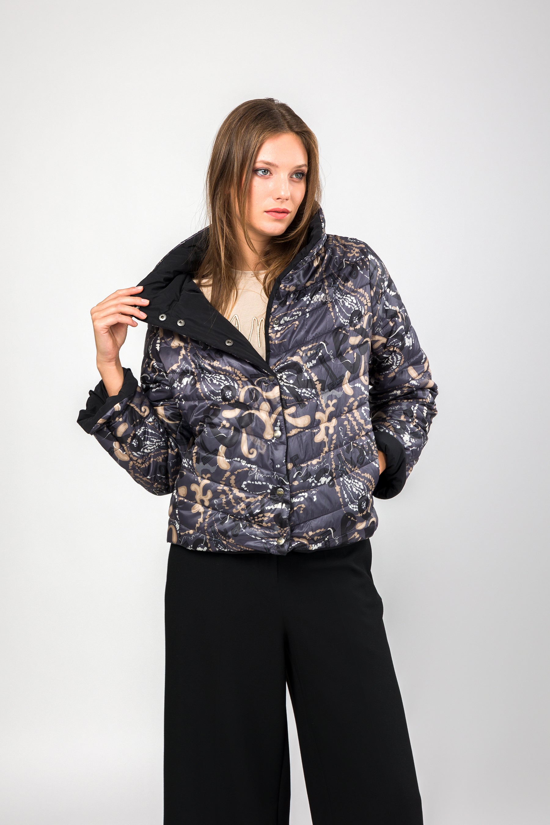 Giacca double-face verde