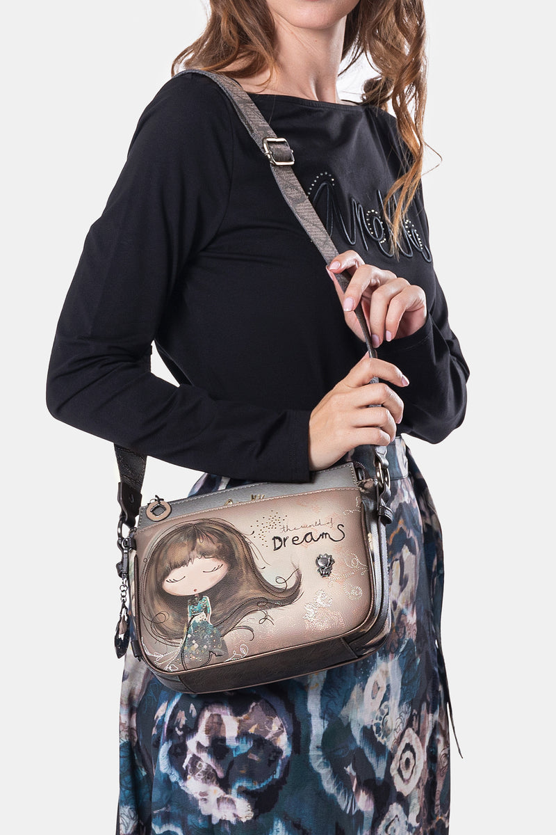 Tracolla media 3 scomparti Real