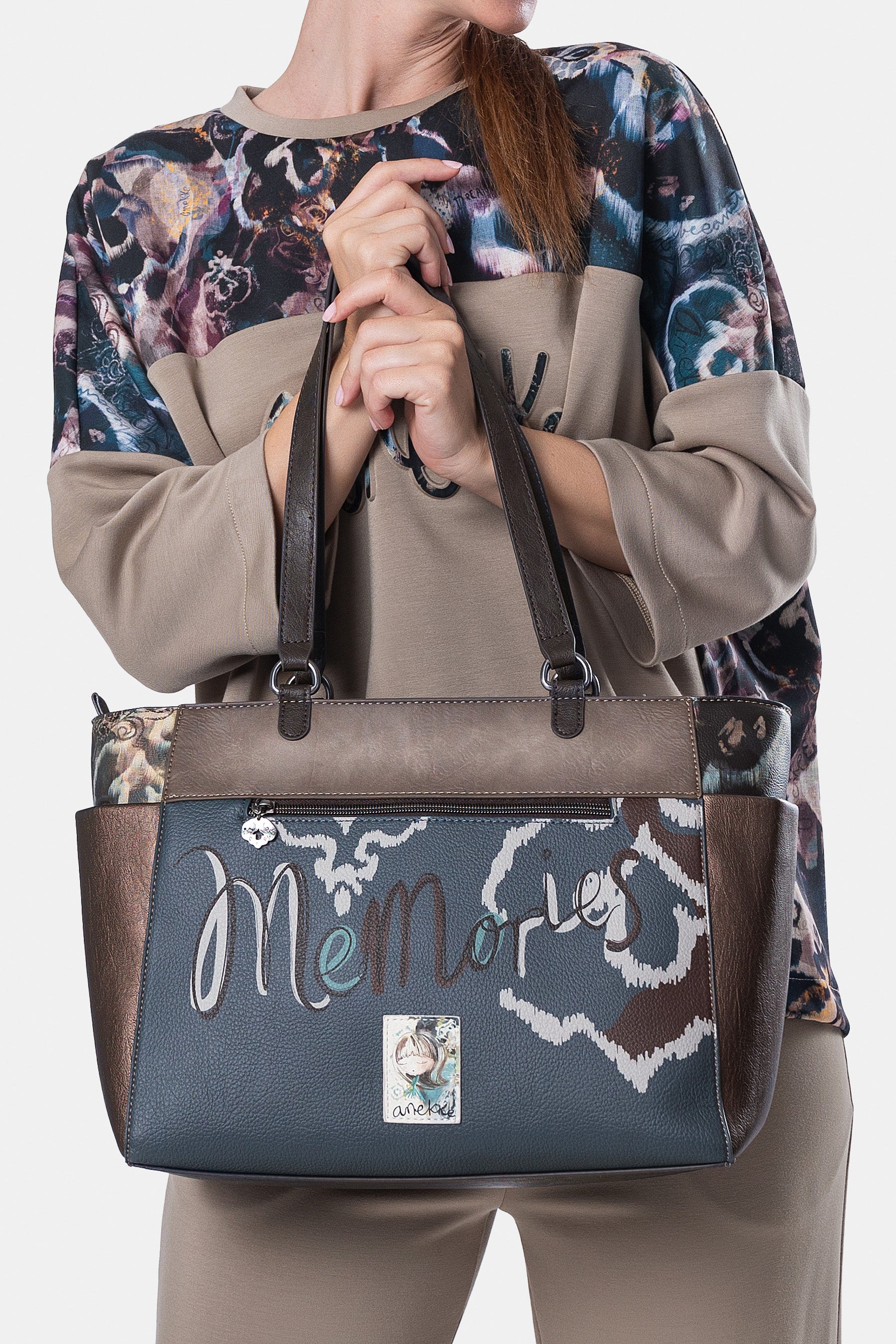 Borsa a spalla grande Manifesto