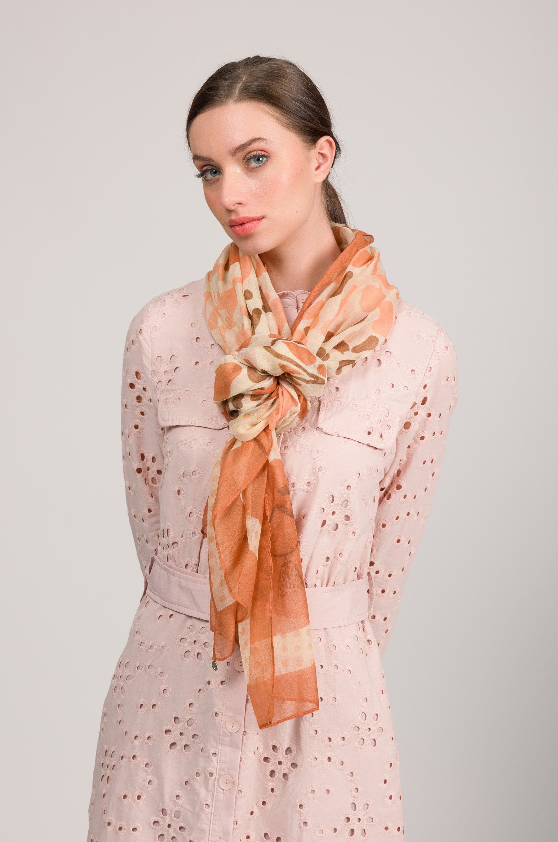 Foulard con stampa Gaia