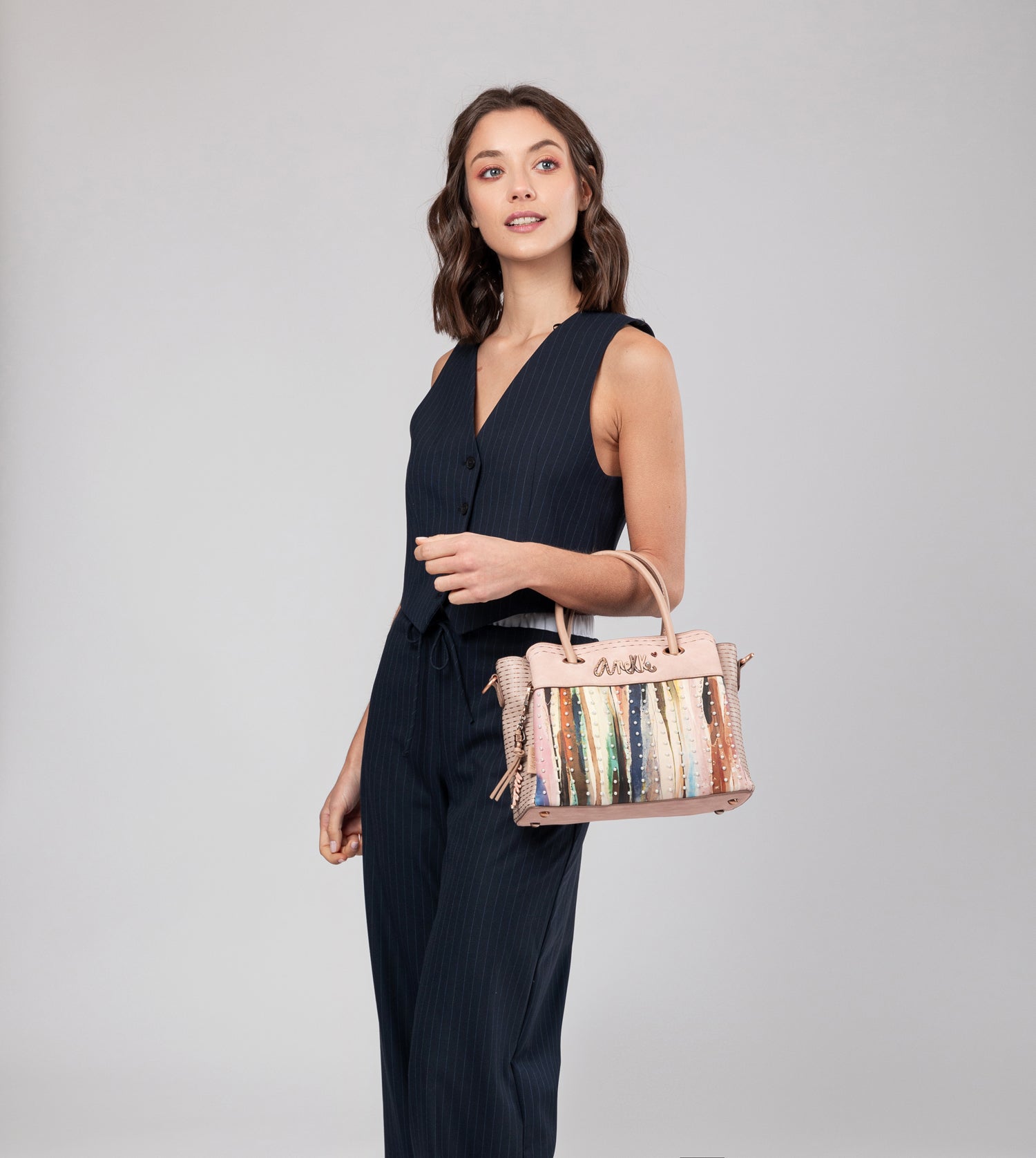 Borsa con manico nudo Studio