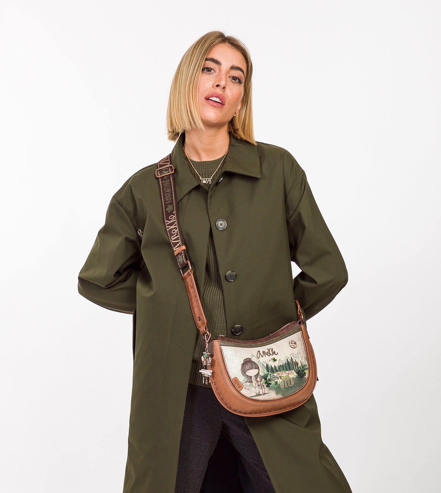 Borsa a tracolla ovale The Forest