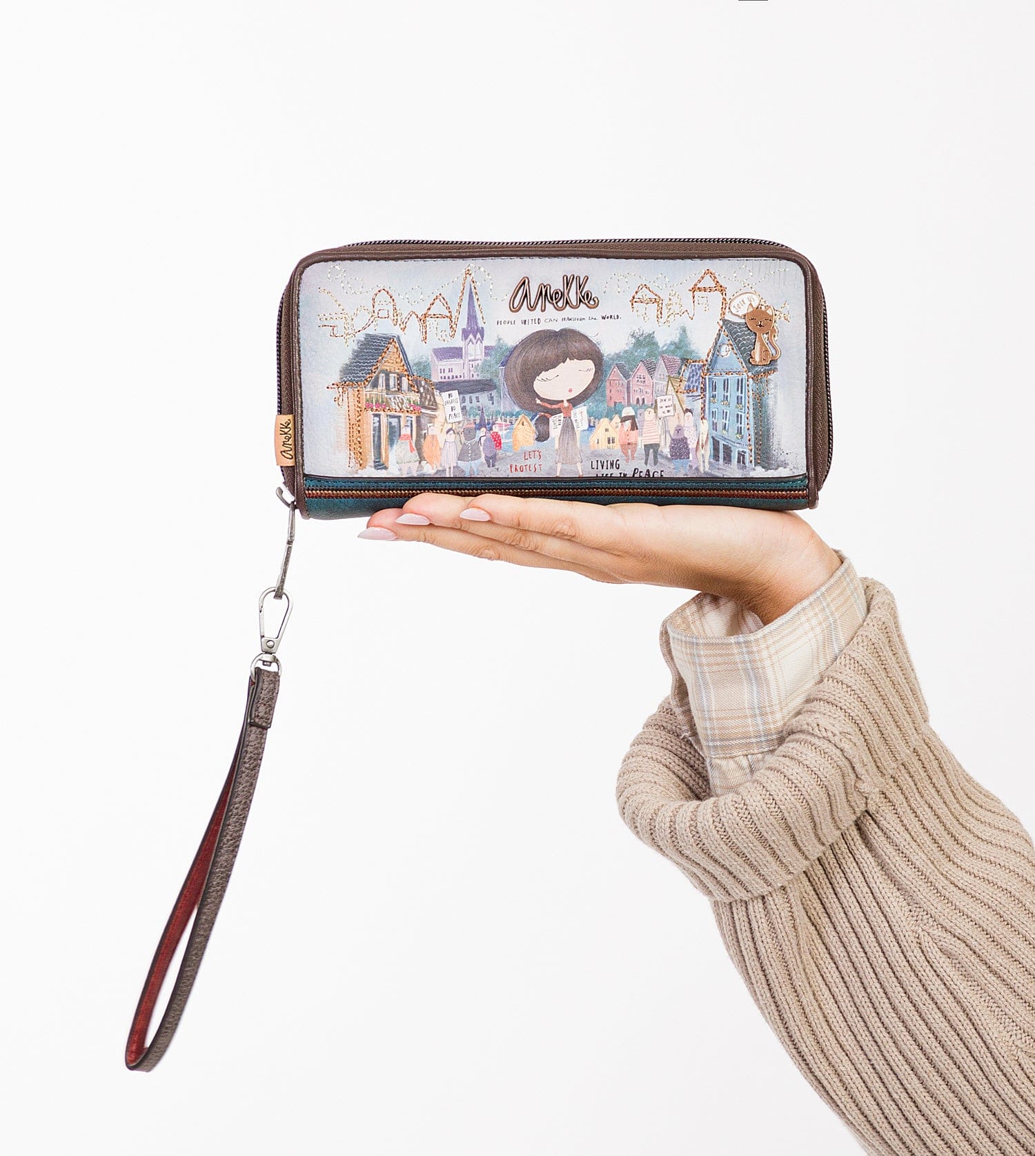 Portafoglio con cinturino da polso Voice